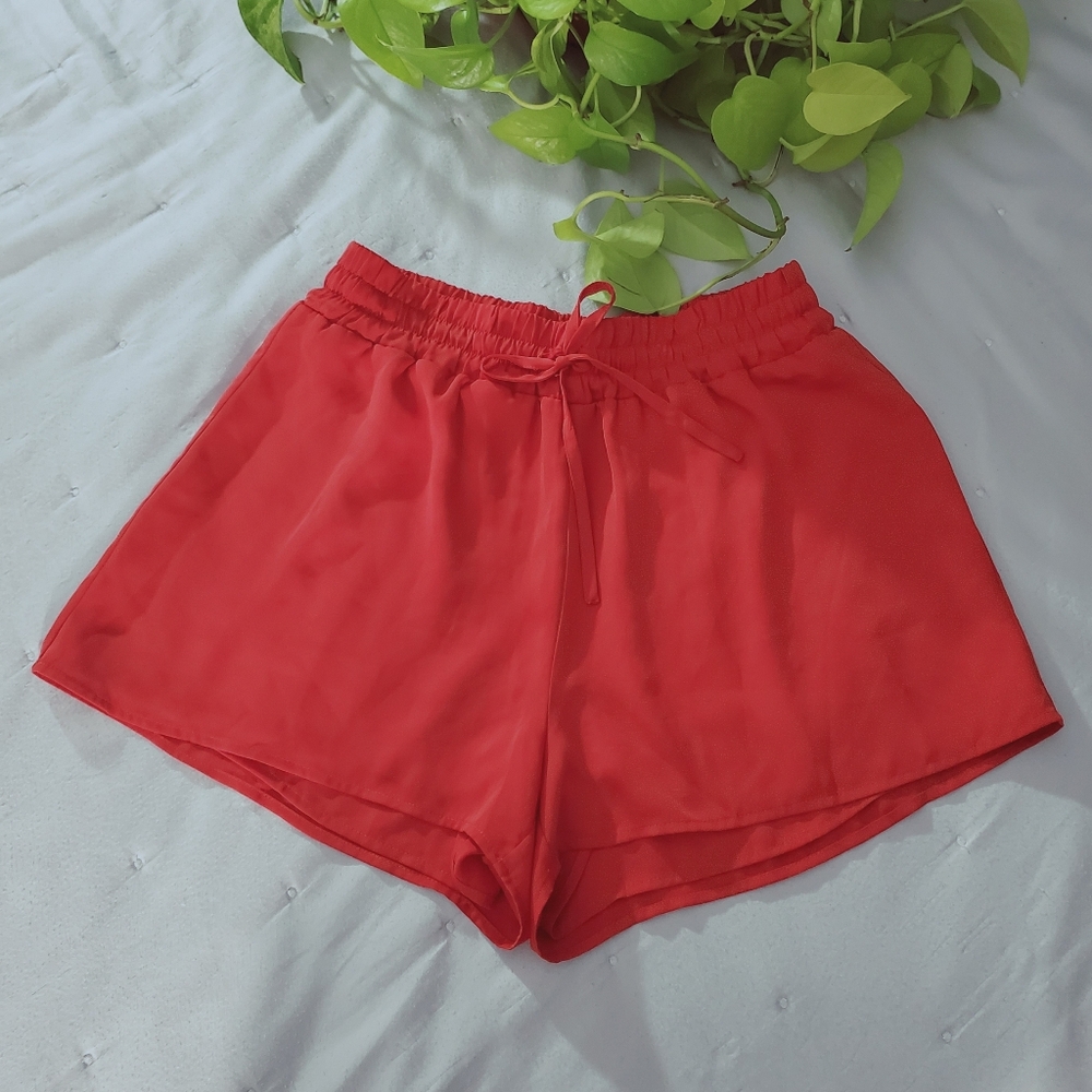 Aritzia Sunday Best Red Lounge Shorts
